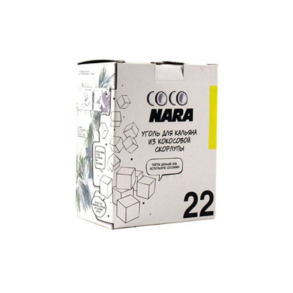 Уголь CocoNara 22мм для кальяна - 24 шт в Якутске