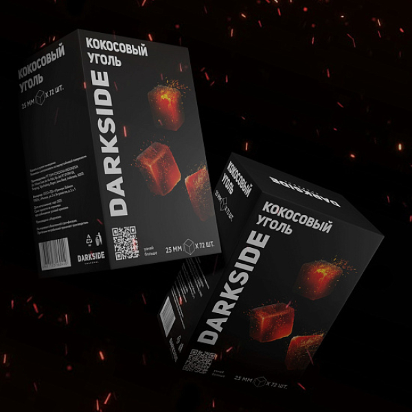 Уголь DARKSIDE CHARCOAL (BIG CUBE) 1KG 72 BRICKS в Якутске