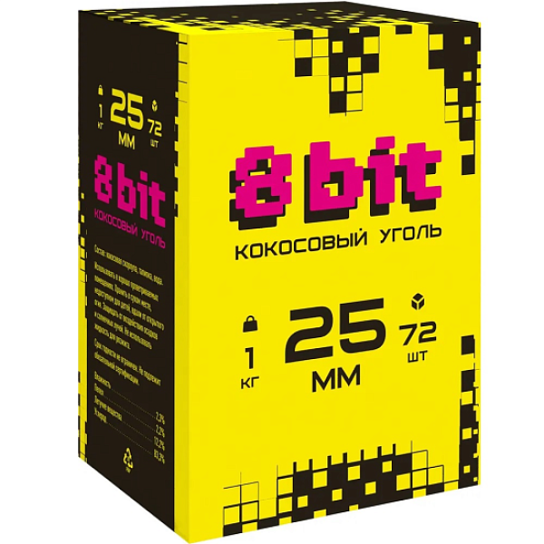 Кокосовый уголь Cocoloco 8bit 25мм в Якутске