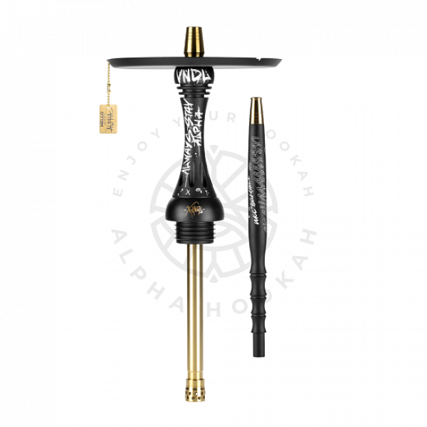 Кальян Alpha Hookah X VNDL Jet Black Чёрный (42 см) в Якутске