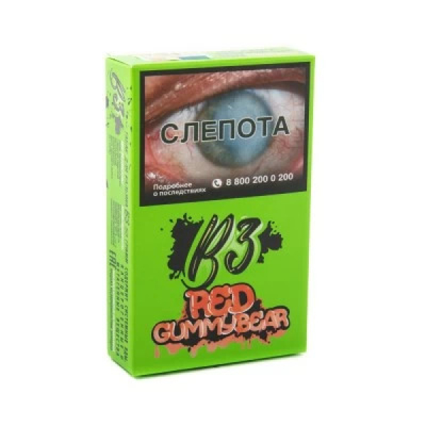 Табак B3 Red Gummy Bear (Красные Мишки Гамми) 50 гр в Якутске