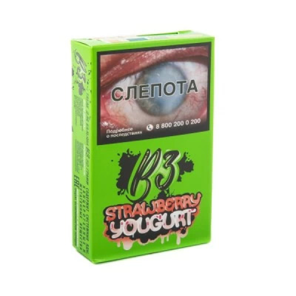 Табак B3 Strawberry Youghurt (Клубничный Йогурт) 50 гр в Якутске