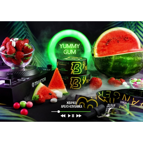 Табак Banger Yummy gum 100 грамм в Якутске