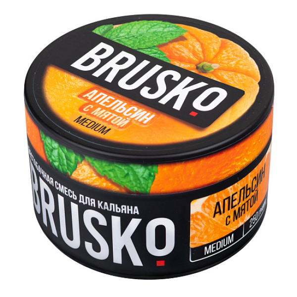 Смесь BRUSKO АПЕЛЬСИН С МЯТОЙ (MEDIUM) 250 гр в Якутске
