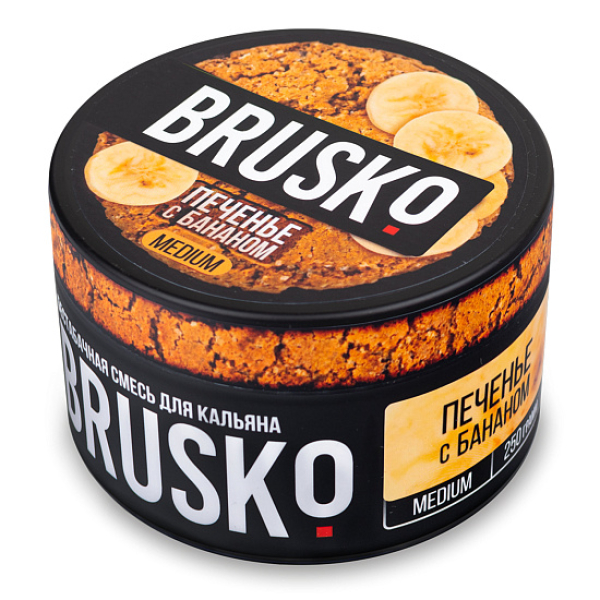 Смесь BRUSKO ПЕЧЕНЬЕ С БАНАНОМ (MEDIUM) 250 гр в Якутске