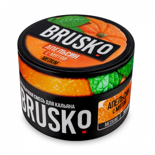 Смесь Brusko Medium Апельсин мята 50 грамм в Якутске