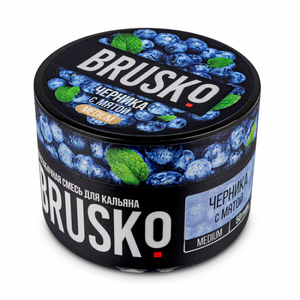 Смесь Brusko Medium Черника с мятой 50 грамм в Якутске