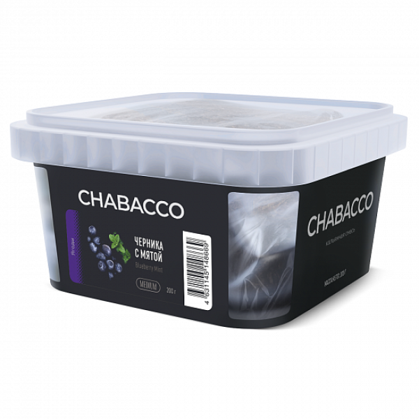 Смесь Chabacco Medium Blueberry Mint (Черника с Мятой) 200 гр в Якутске