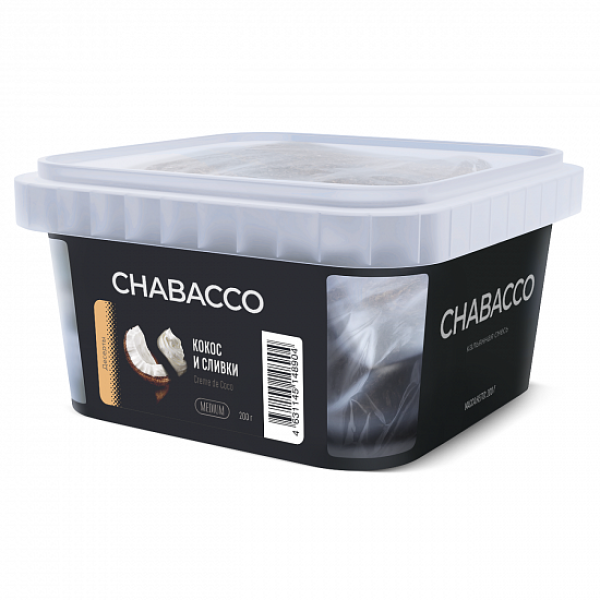 Смесь Chabacco Medium Creme De Coco (Кокос И Сливки) 200 гр в Якутске