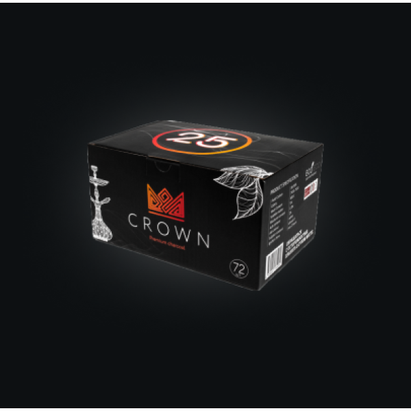 Уголь Crown 25 мм для кальяна (72 шт.) в Якутске