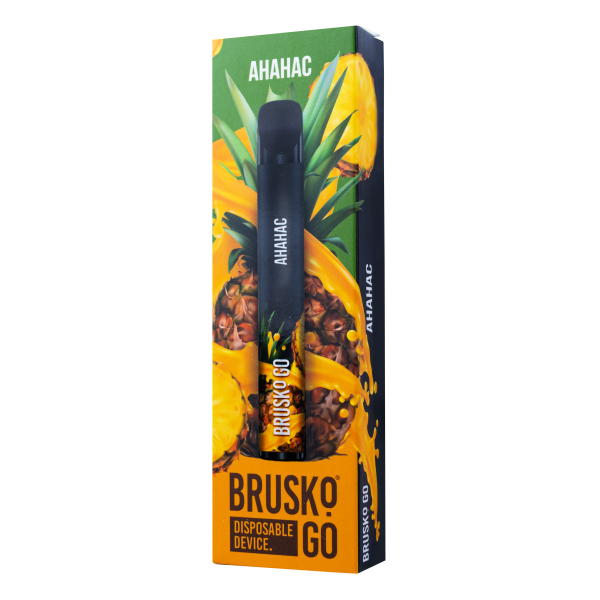 Одноразовая электронная сигарета Brusko Go Ананас 800 затяжек в Якутске