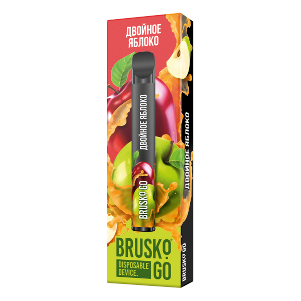 Одноразовая электронная сигарета Brusko Go Двойное яблоко 800 затяжек в Якутске