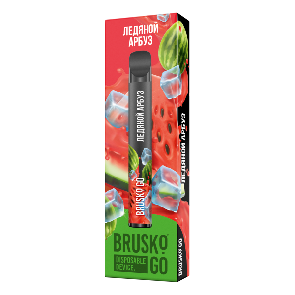 Одноразовая электронная сигарета Brusko Go Ледяной Арбуз 800 затяжек в Якутске