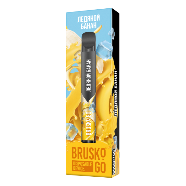 Одноразовая электронная сигарета Brusko Go Ледяной Банан 800 затяжек в Якутске