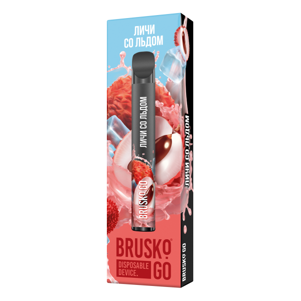 Одноразовая электронная сигарета Brusko Go Личи Со Льдом 800 затяжек в Якутске