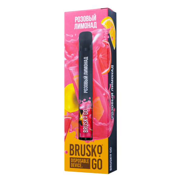 Одноразовая электронная сигарета Brusko Go Розовый Лимонад 800 затяжек в Якутске