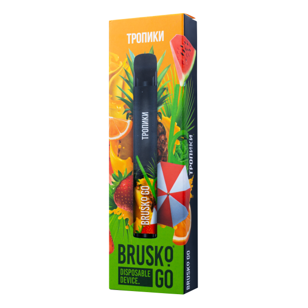 Одноразовая электронная сигарета Brusko Go Тропики 800 затяжек в Якутске