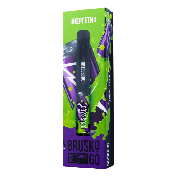 Одноразовая электронная сигарета Brusko Go Энергетик 800 затяжек в Якутске