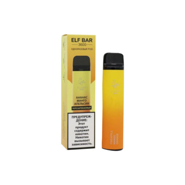Elfbar (3600 (Ананас манго апельсин)), 3600 тяг в Якутске