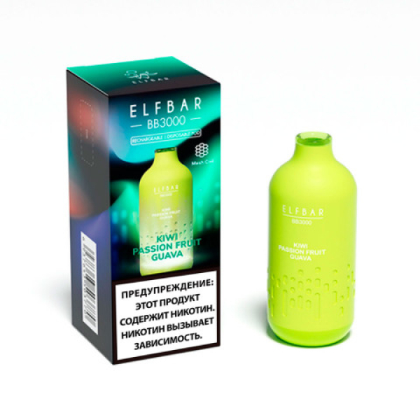 Elfbar BB3000 Киви маракуйя гуава, 3000 тяг в Якутске