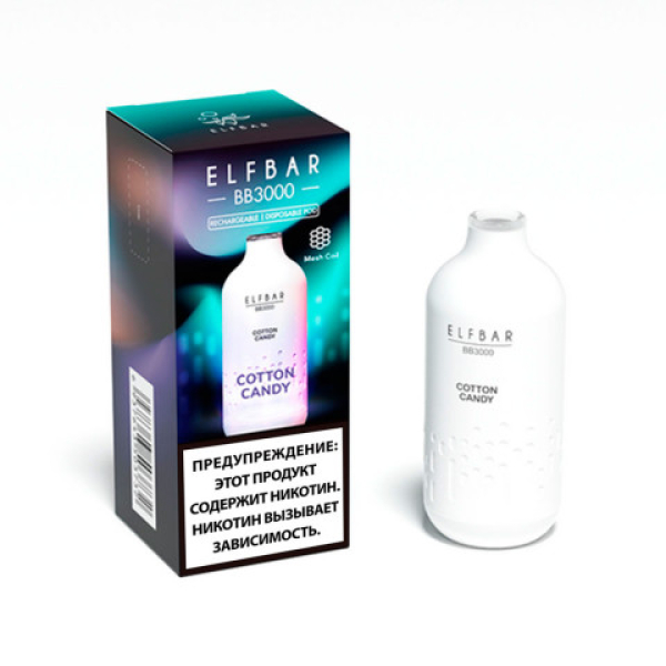 Elfbar BB3000 Сахарная вата, 3000 тяг в Якутске