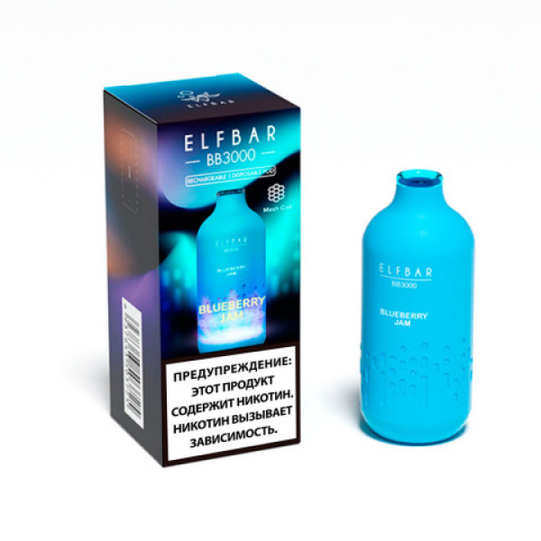 Elfbar BB3000 Черничный джем, 3000 тяг в Якутске