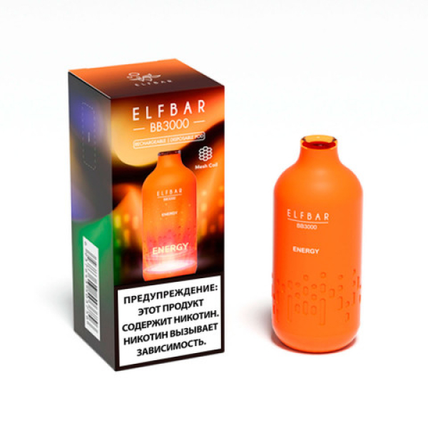 Elfbar BB3000 Энергетик, 3000 тяг в Якутске