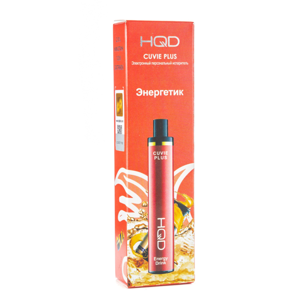 Одноразовая электронная сигарета HQD Cuvie Plus Energy Drink (Энергетик) 1200 затяжек в Якутске