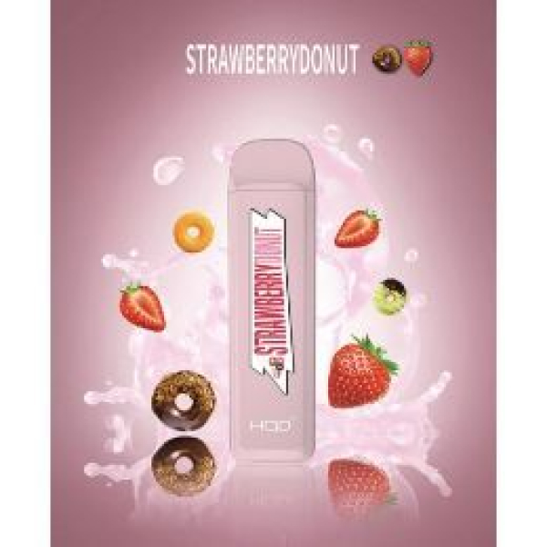HQD MEGA Strawberry Donut (Клубничный Пончик), 1800 тяг в Якутске