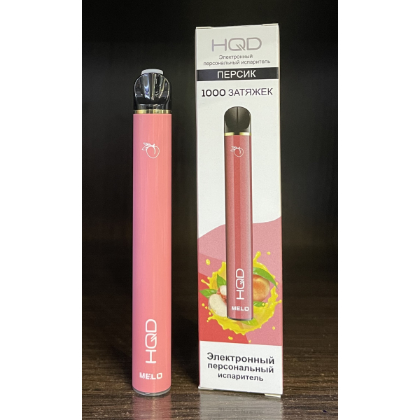 HQD melo peach (персик) 1000 затяжек в Якутске