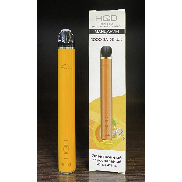 HQD melo tangerine (мандарин) 1000 затяжек в Якутске