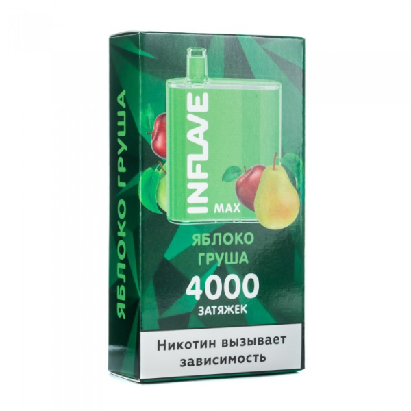 INFLAVE MAX Яблоко груша, 4000 тяг в Якутске