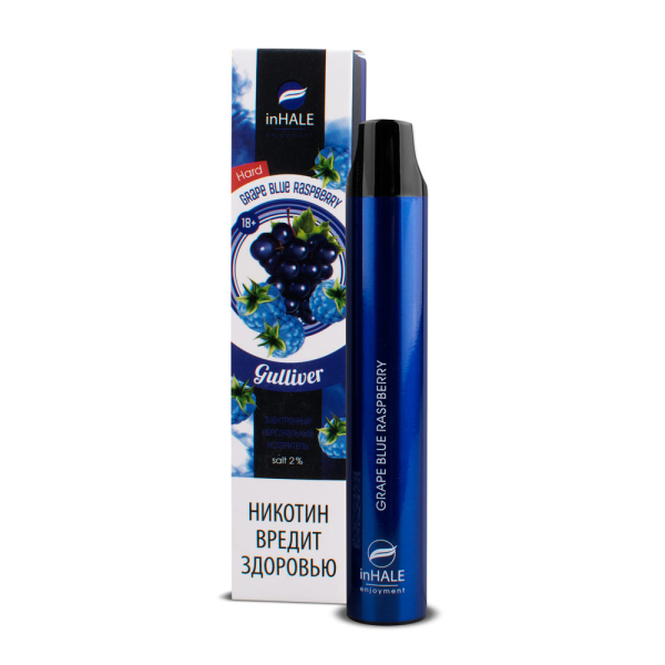 inHale Guliver Hard Grape Blue Raspberry (Ежевика С Виноградом) 1500 затяжек в Якутске