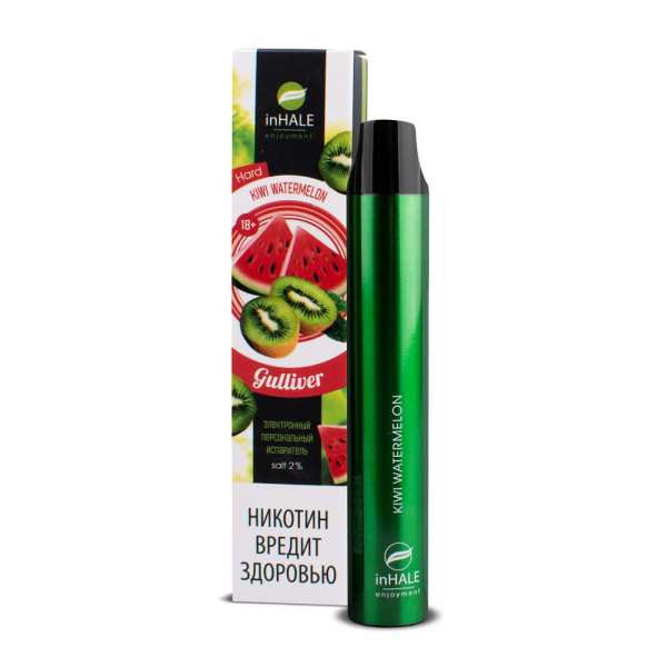 inHale Guliver Hard Kiwi Watermelon (Киви Арбуз) 1500 затяжек в Якутске