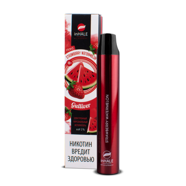 inHale Guliver Hard Strawberry Watermelon (Клубника Арбуз) 1500 затяжек в Якутске