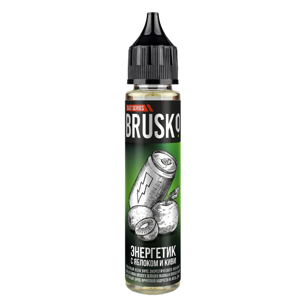 Жидкость Brusko Salt Энергетик С Яблоком И Киви 30 мл в Якутске