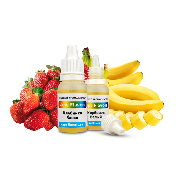 Ароматизатор Vape Flavors Клубника Банан 10мл в Якутске
