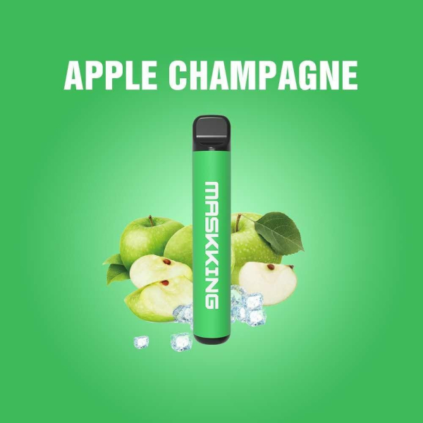 Одноразовая электронная сигарета Maskking High Pro Apple Champagne (Яблочное Шампанское) 1000 затяжек в Якутске