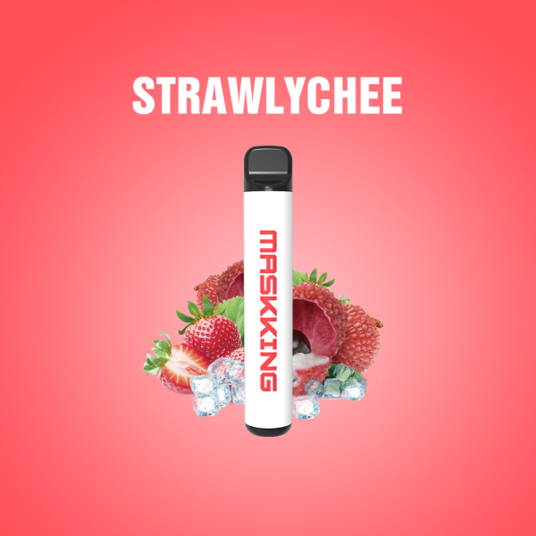 Одноразовая электронная сигарета Maskking High Pro Strawlychee (Клубника Личи) 1000 затяжек в Якутске