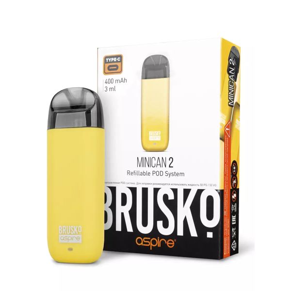 Brusko MINICAN 2 (400 мАч, Желтый) в Якутске