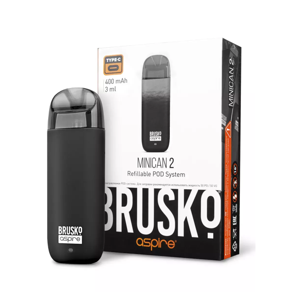 Brusko MINICAN 2 (400 мАч, Черный) в Якутске