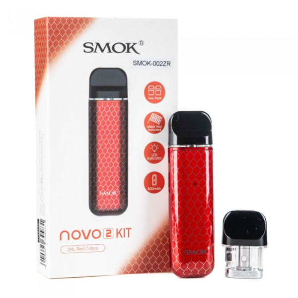 POD-система SMOK Novo 2 Pod 800 mAh Red Carbon в Якутске