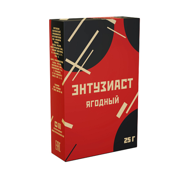 Табак ЭНТУЗИАСТ ЯГОДНЫЙ 25 гр в Якутске
