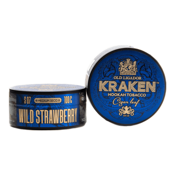 Табак Kraken Medium Seco wild strawberry (Земляника) 100 гр в Якутске