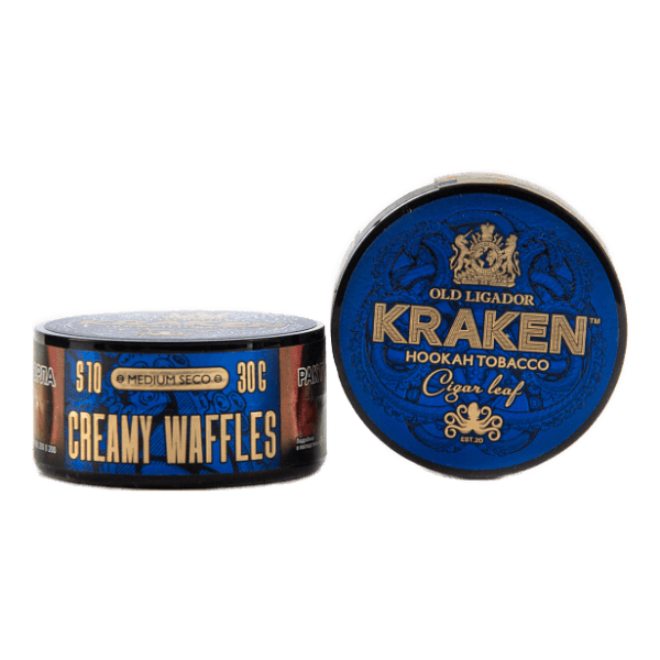 Табак Kraken Medium Seco Creamy Waffles (Сливочные вафли) 30 гр в Якутске