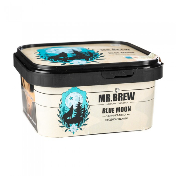 Табак Mr Brew Blue Moon (Черника с мятой) 200 гр в Якутске