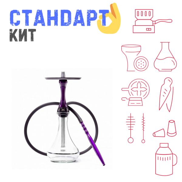 Набор с кальяном  Alpha Hookah X Purple СТАНДАРТ в Якутске