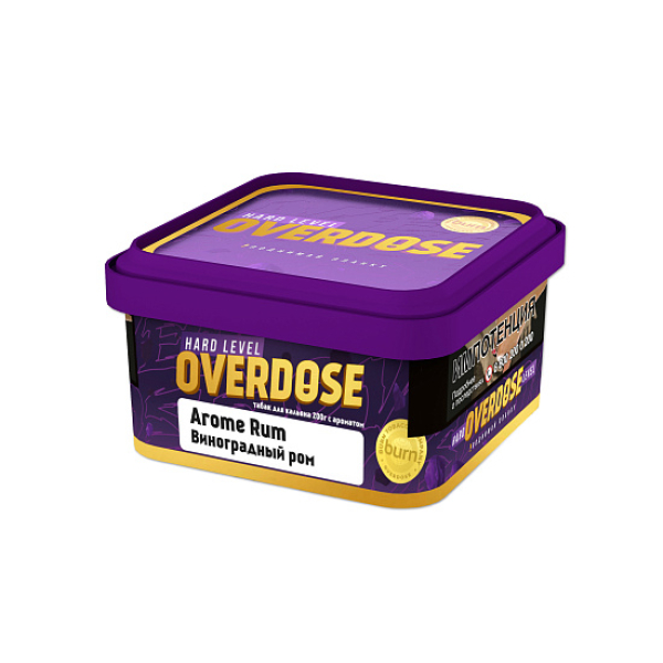 Табак OVERDOSE Aroma Rum 200 гр в Якутске