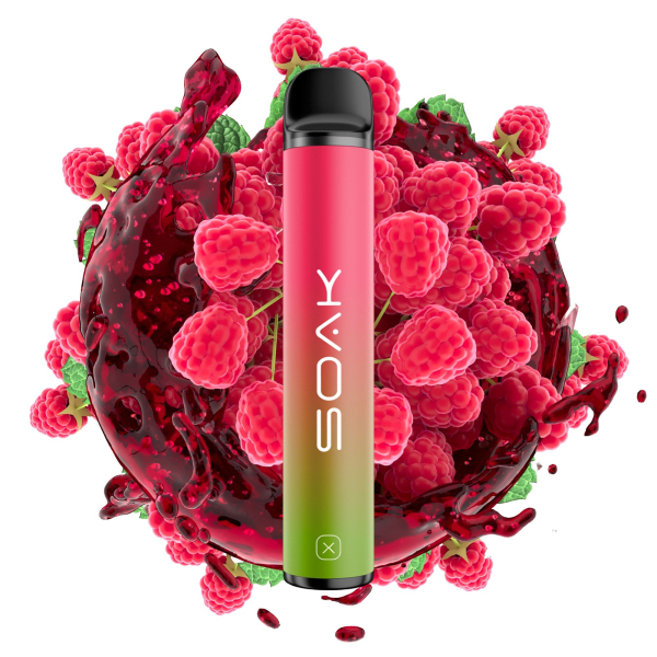 SOAK X Raspberry Soda (Малиновая газировка), 1500 тяг в Якутске