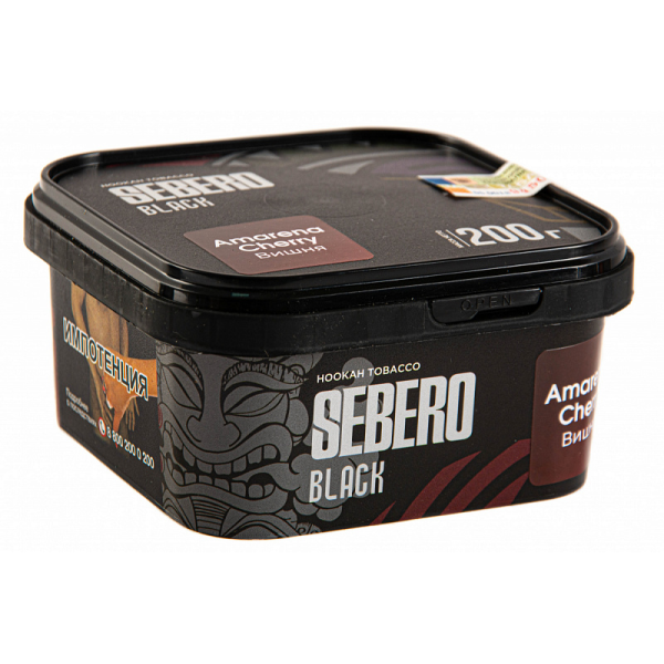 Табак SEBERO BLACK AMARENA CHERRY 200 гр в Якутске